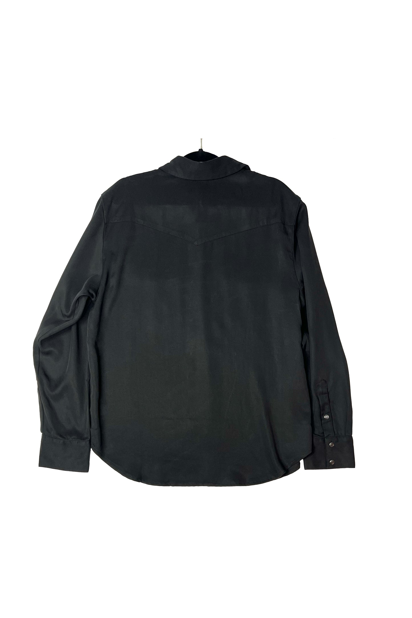 Cal II Men's LS Gab Western Pearl Snap Shirt - Black