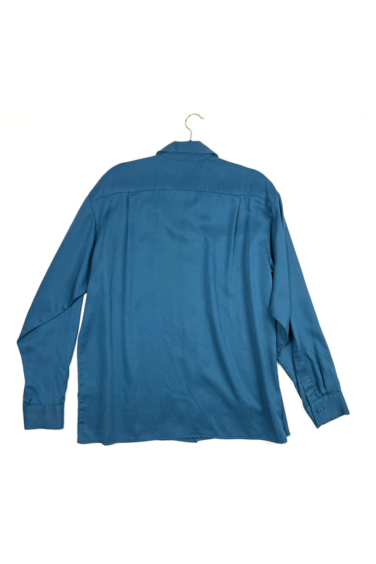 Dean Men's LS Loop Collar - Deep Azure