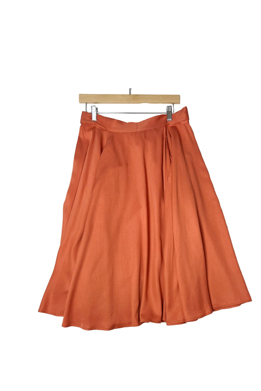 Sandra Full Circle Skirt -Rust