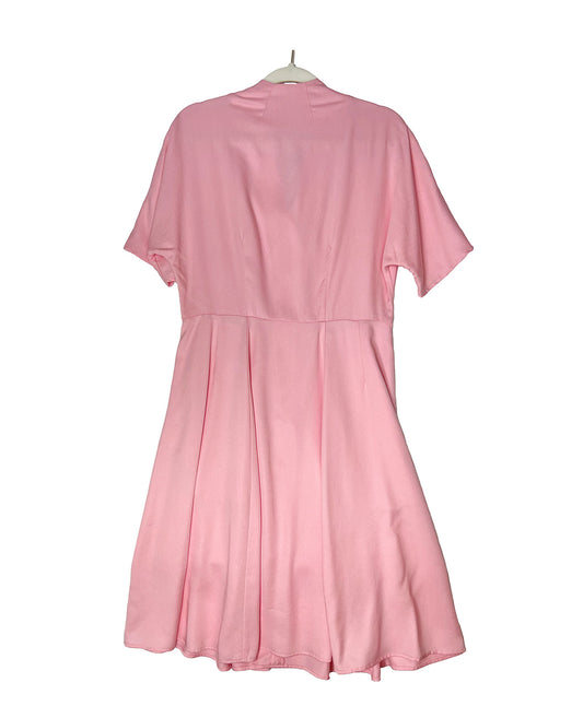 Audrey Dolman Sleeve Shirt Dress -Elvis Pink