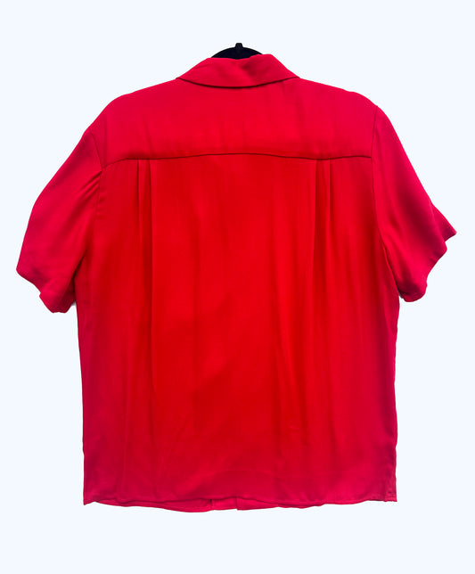 Dale Camp Collar Shirt- Fire Red