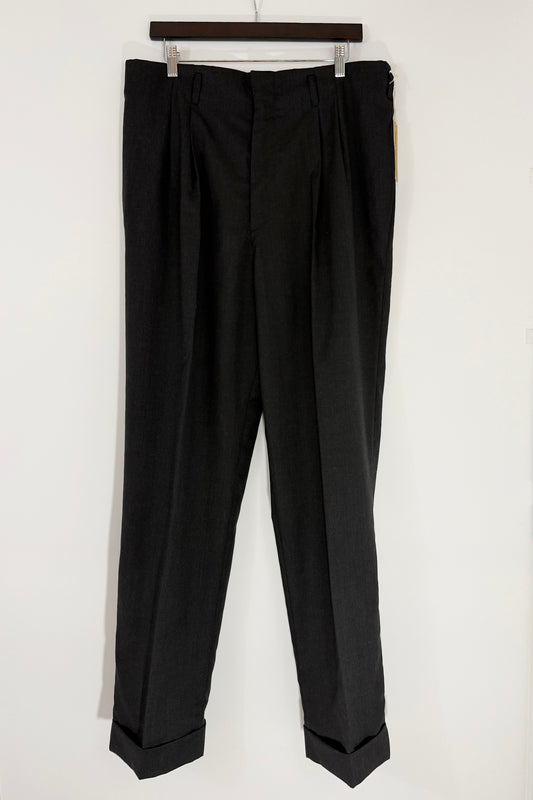 Eddie Men's High Waisted Hollywood Pant- Wash Black 32" Inseam