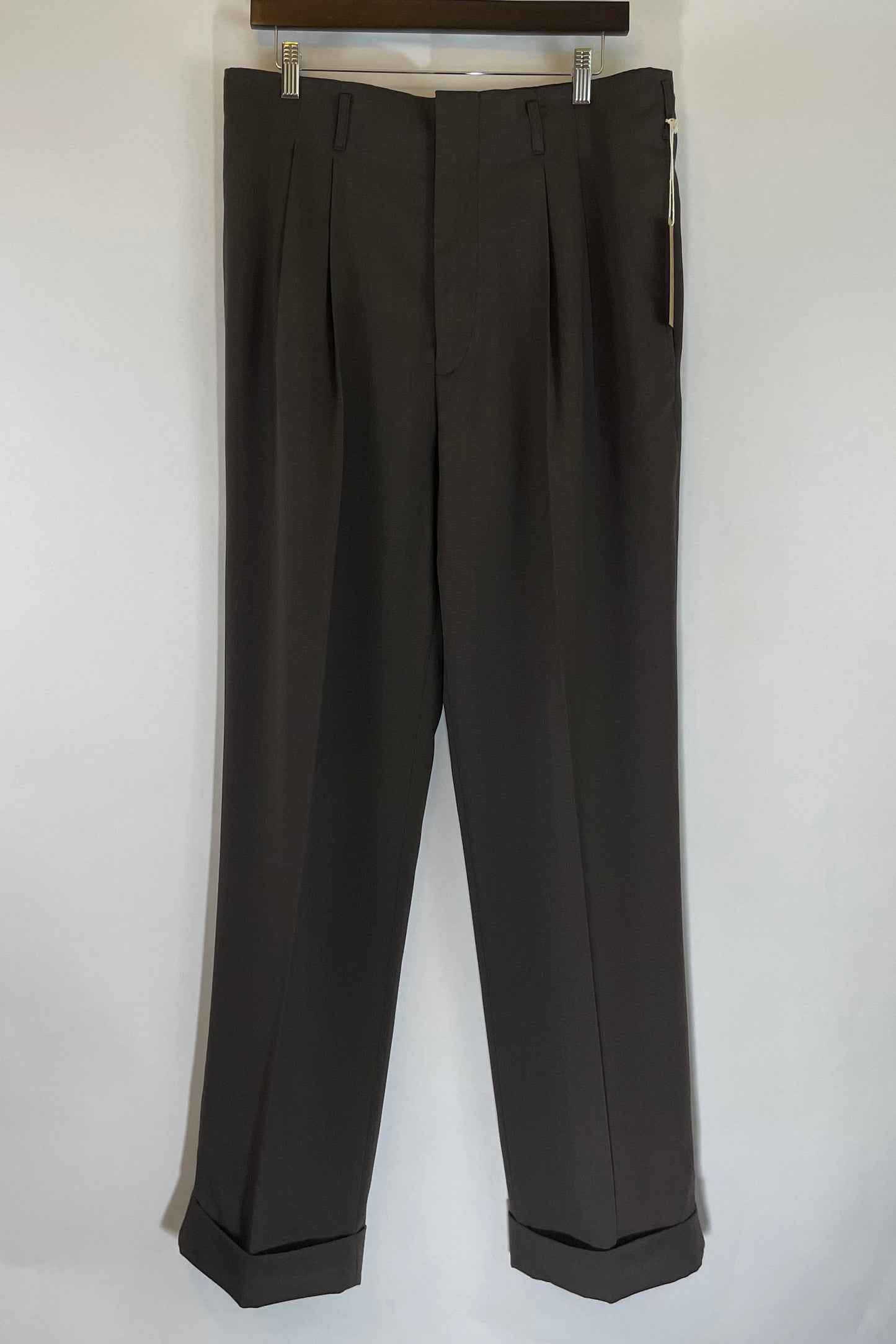 Eddie Men's High Waisted Hollywood Pant- Brown 32" Inseam