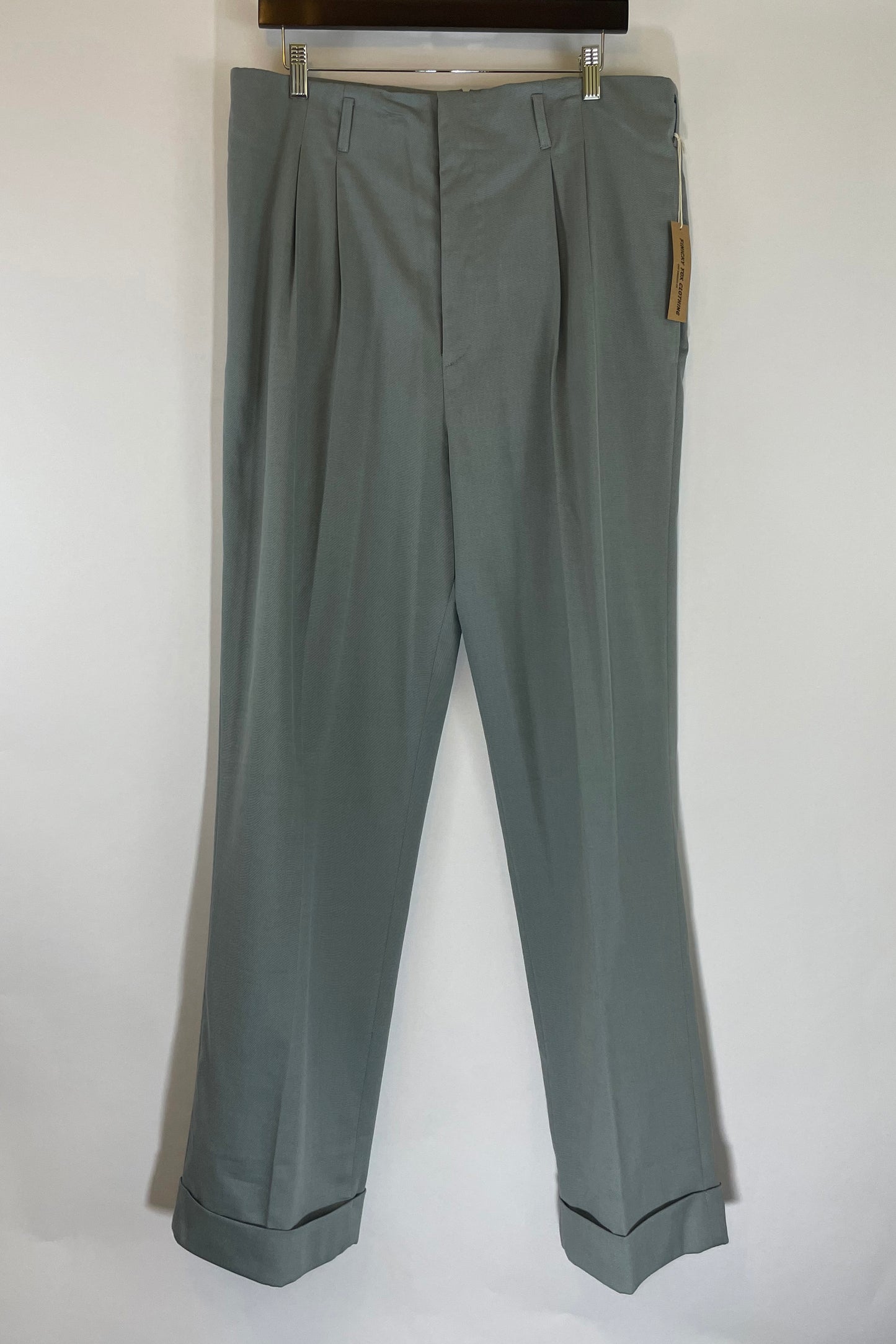 Eddie Men's High Waisted Hollywood Pant- Grey 32" Inseam