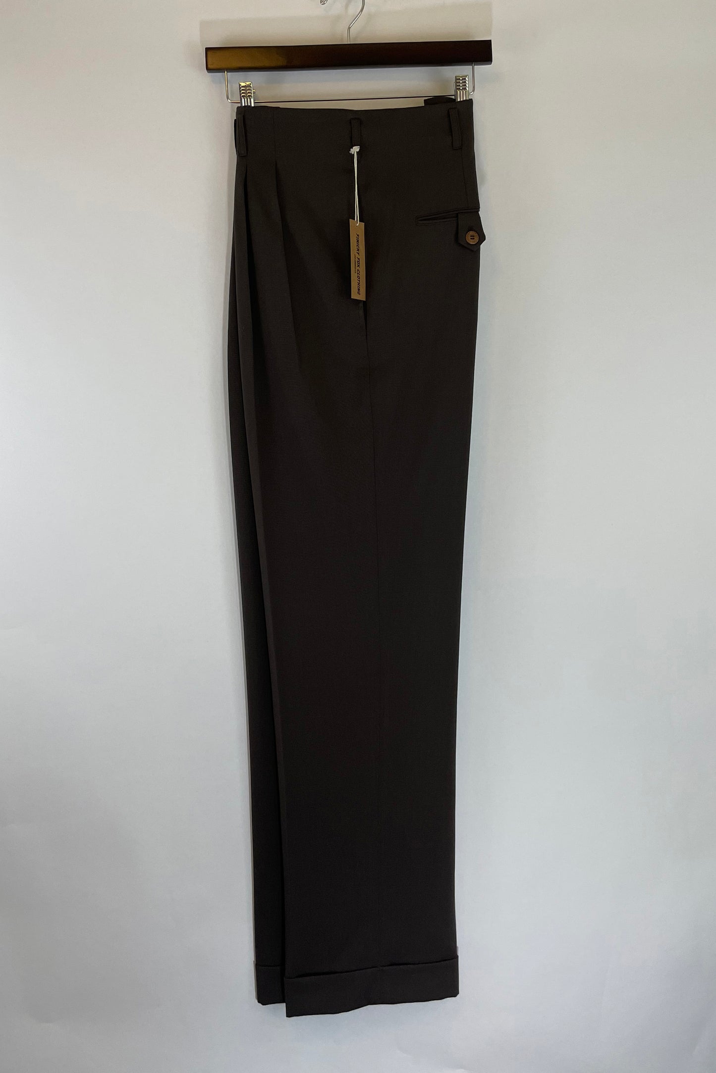 Eddie Men's High Waisted Hollywood Pant- Brown 32" Inseam