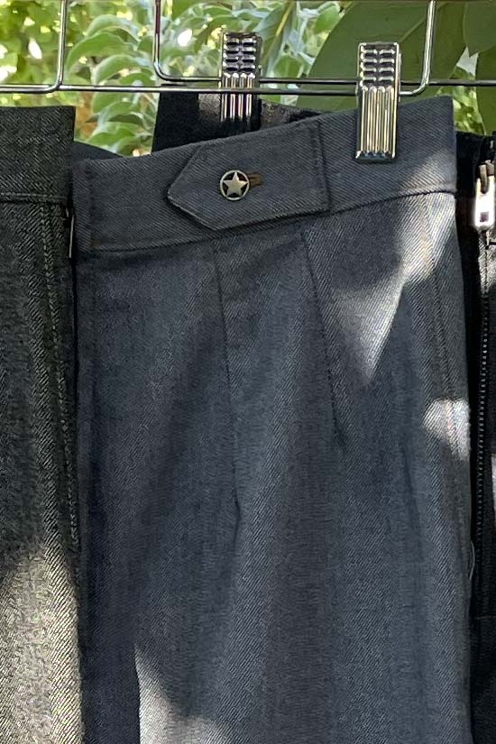 Connie Western Denim Skirt- Dark Blue