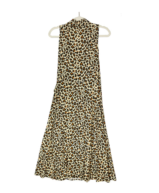 Joan Aloha Wrap Dress- Wild Leopard