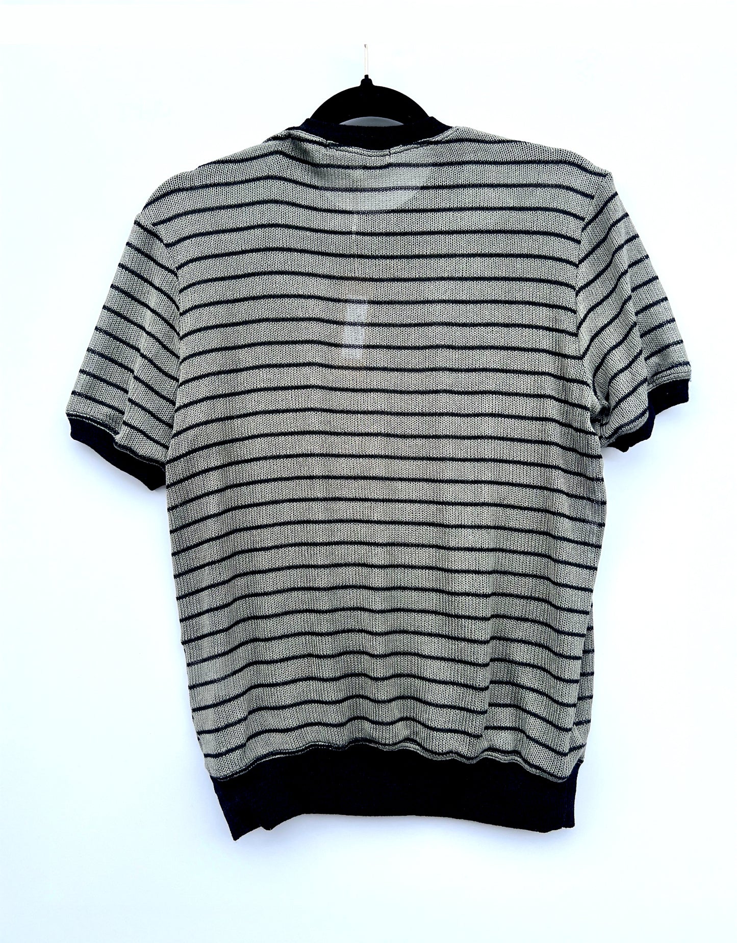 Marlon Sweater Shirt - Narrow Stripe Black / Grey
