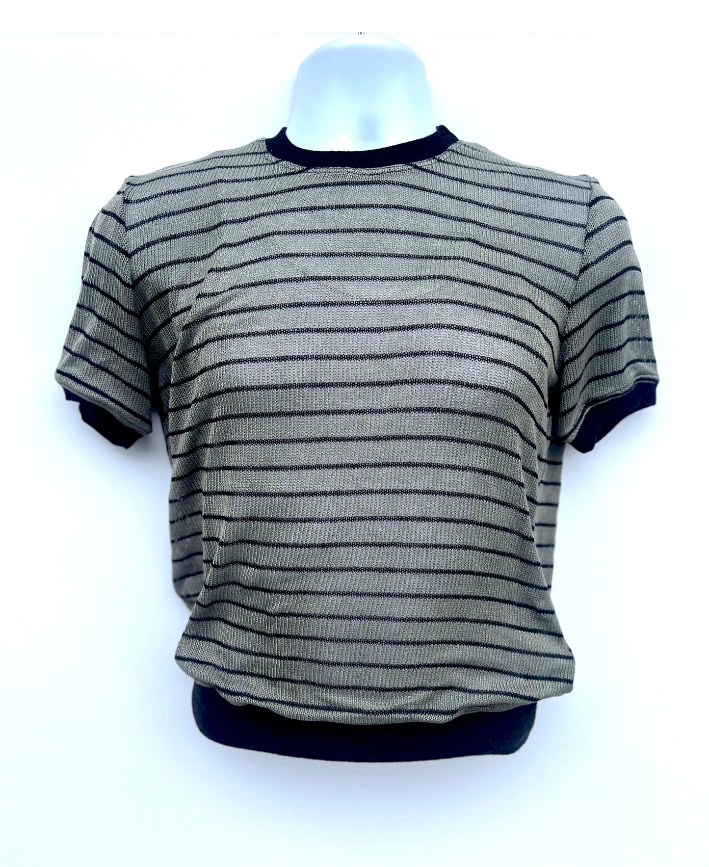 Marlon Sweater Shirt - Narrow Stripe Black / Grey