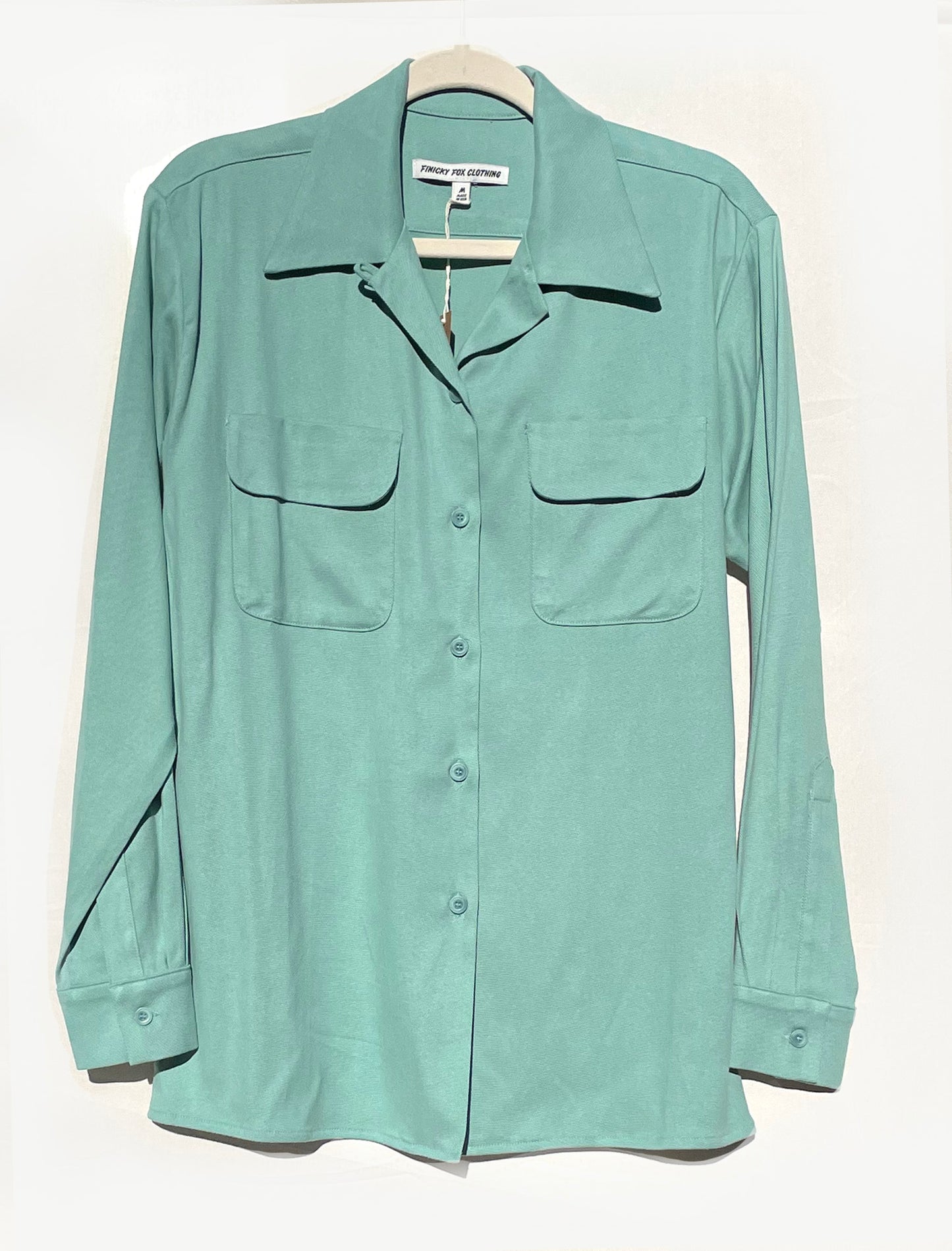 Doris Women's LS Loop Collar - Green