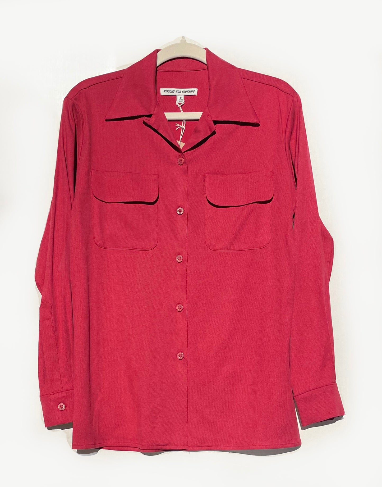 Doris Women's LS Loop Collar - Red