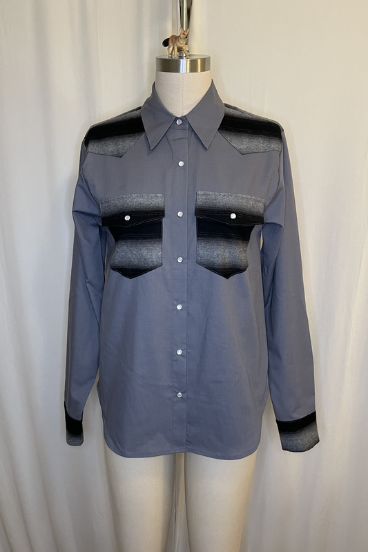 Katie Women's LS Western - Light Stripe