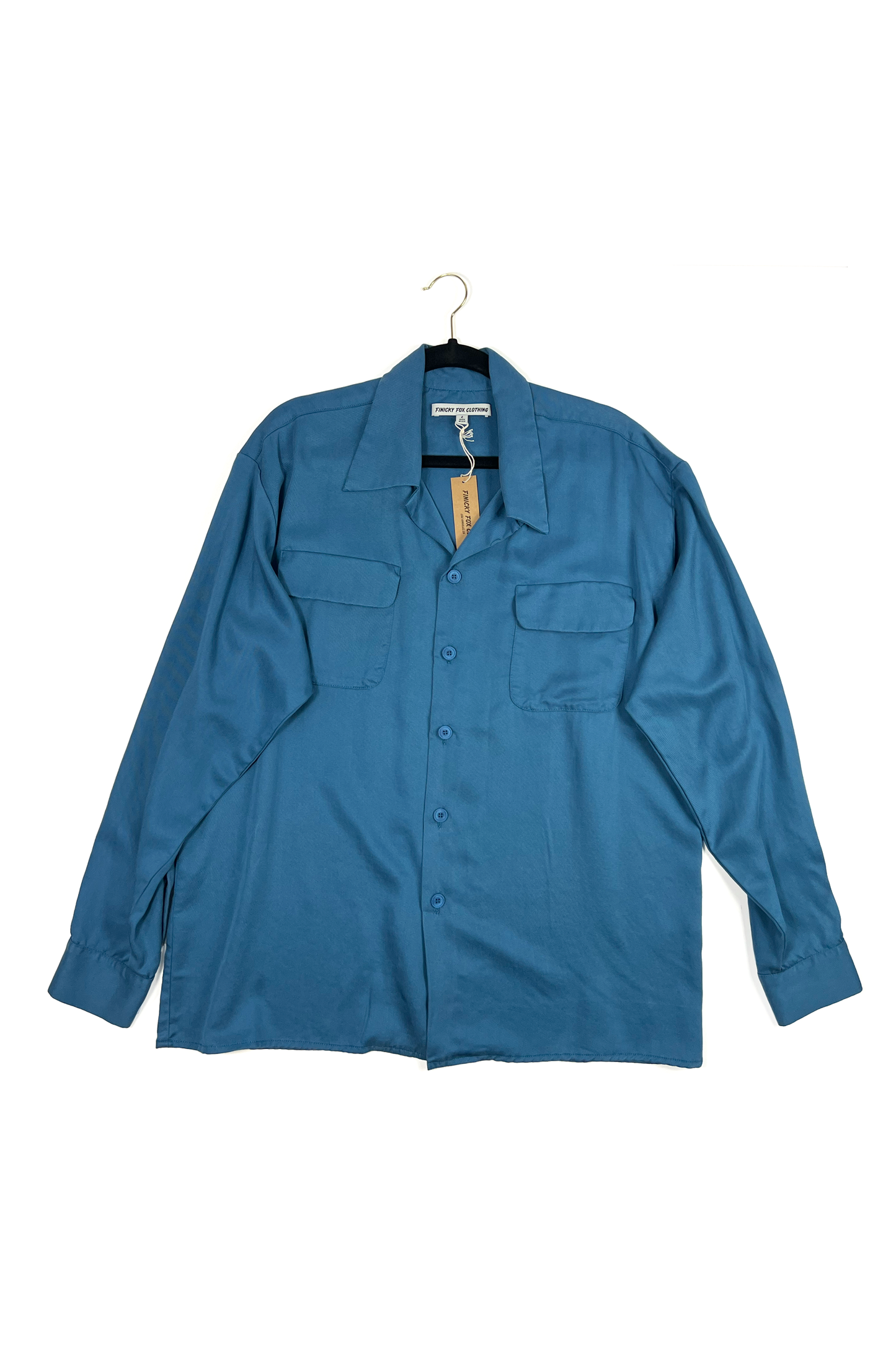 Dean Men's LS Loop Collar - Deep Azure