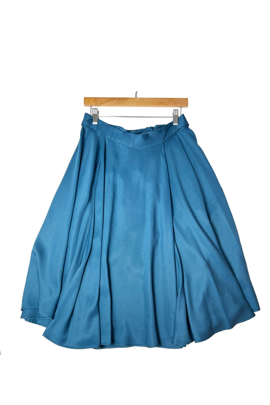 Sandra Full Circle Skirt -Deep Azure