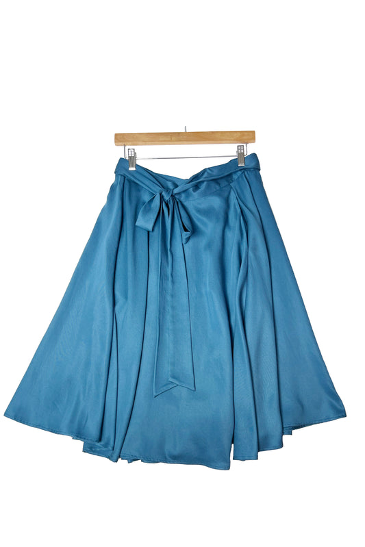 Sandra Full Circle Skirt -Deep Azure