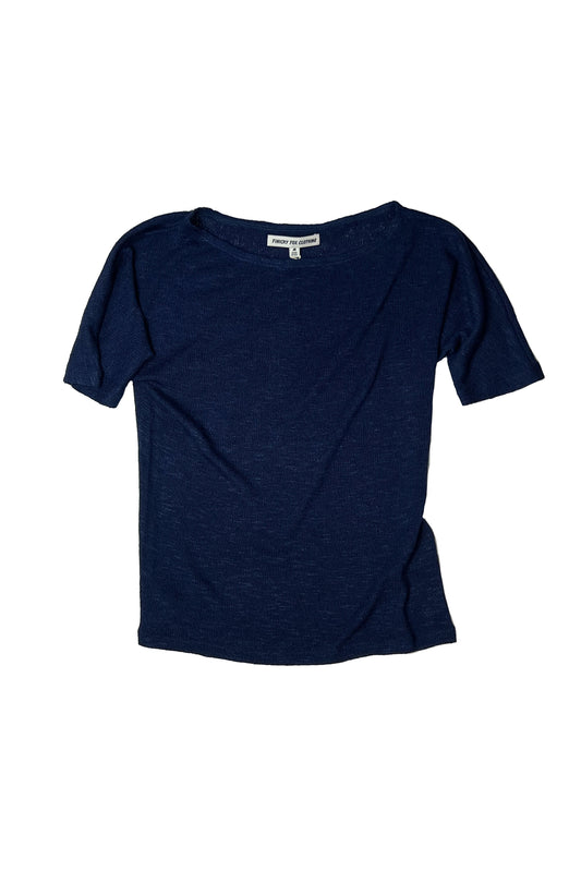 Sophia Dolman Top - Dark Blue