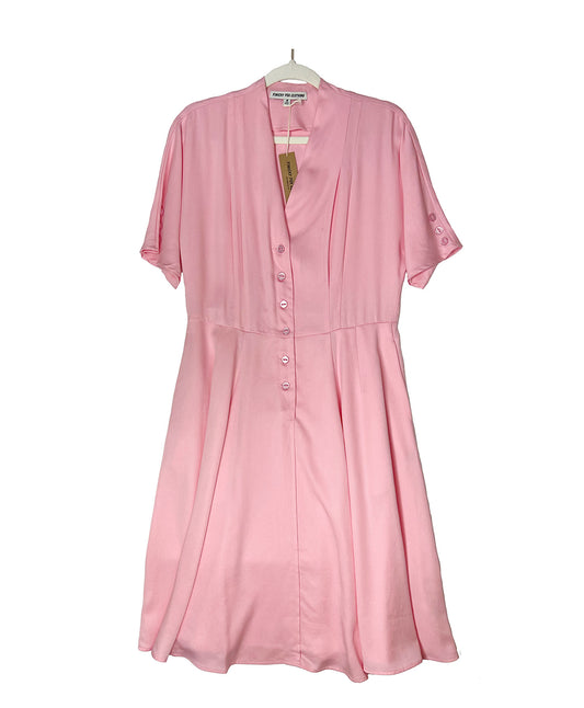 Audrey Dolman Sleeve Shirt Dress -Elvis Pink