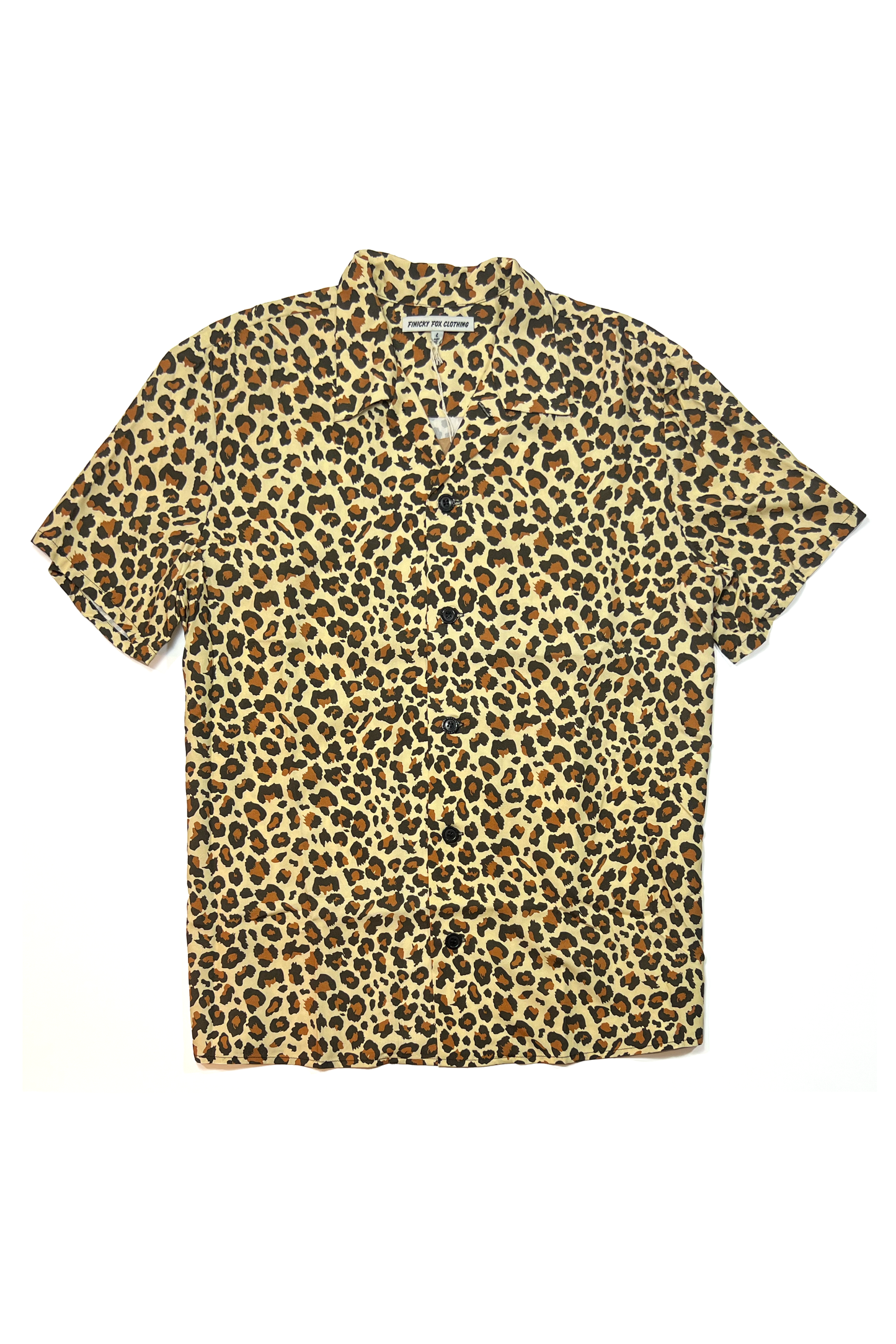 Dale Camp Collar Shirt- Wild Leopard