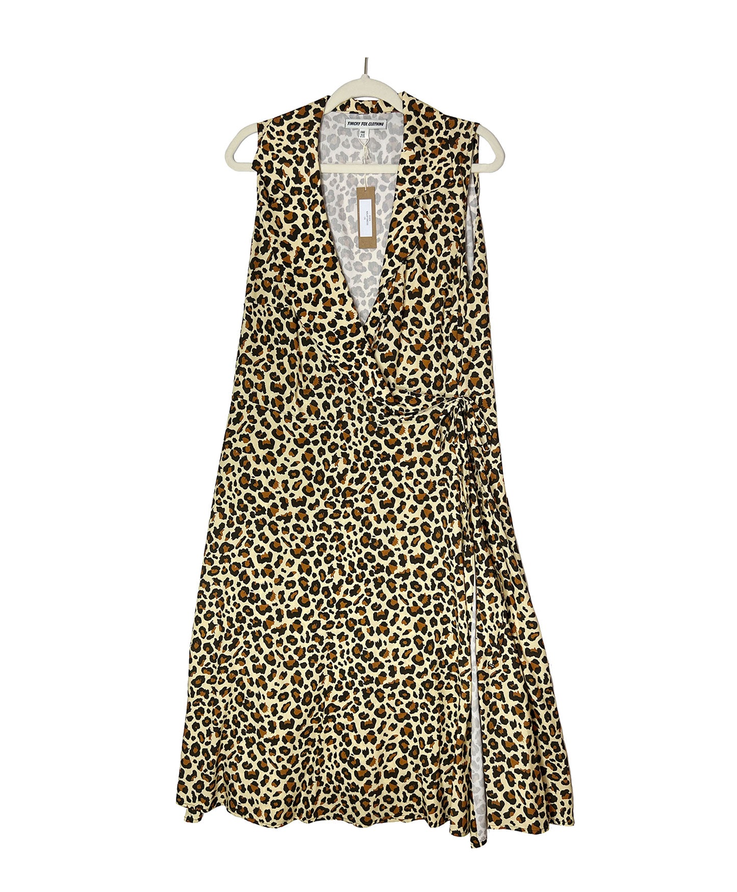 Joan Aloha Wrap Dress- Wild Leopard