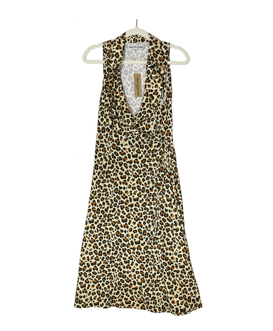 Joan Aloha Wrap Dress- Wild Leopard