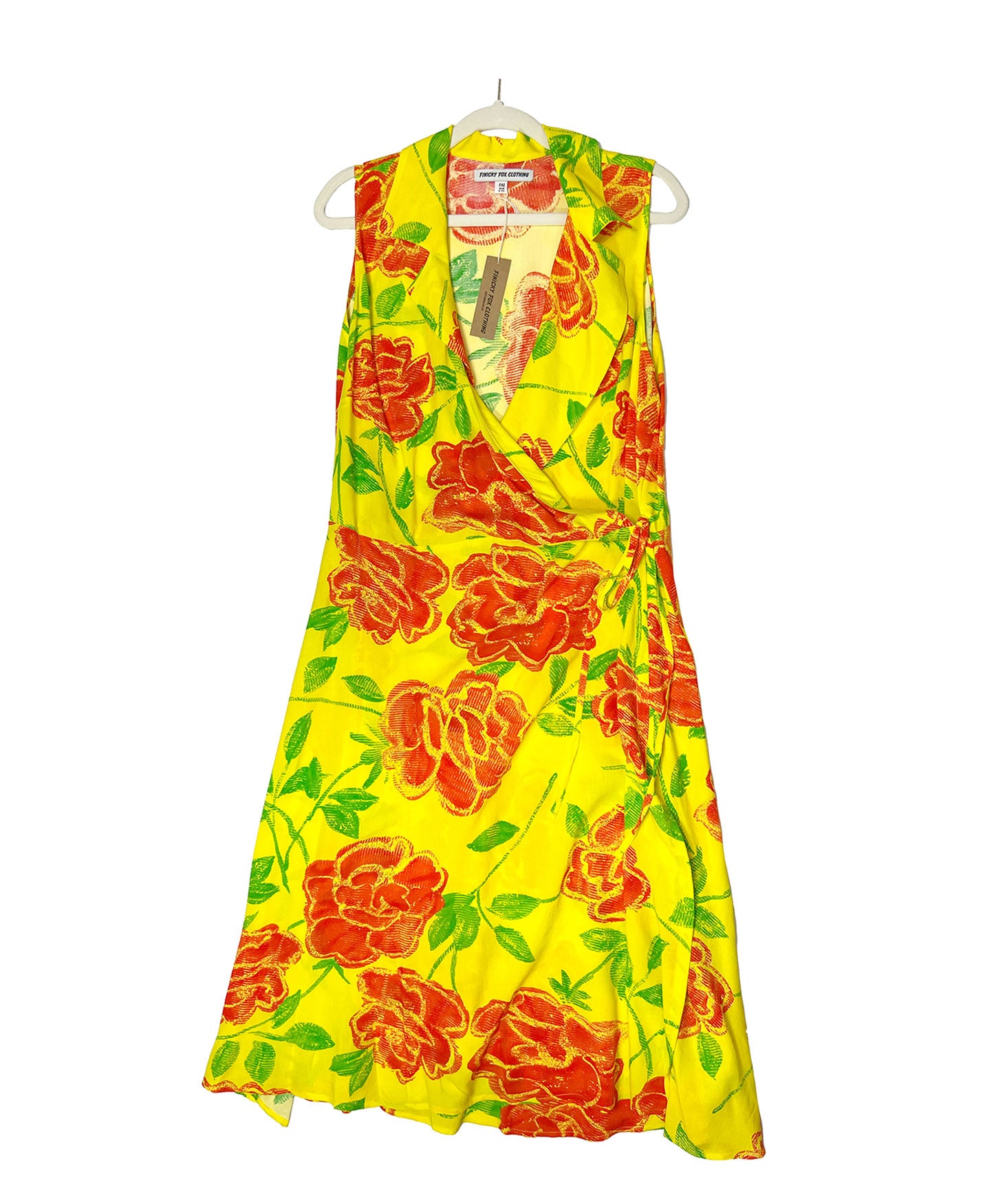 Joan Aloha Wrap Dress- Digi Floral (1X-4X)