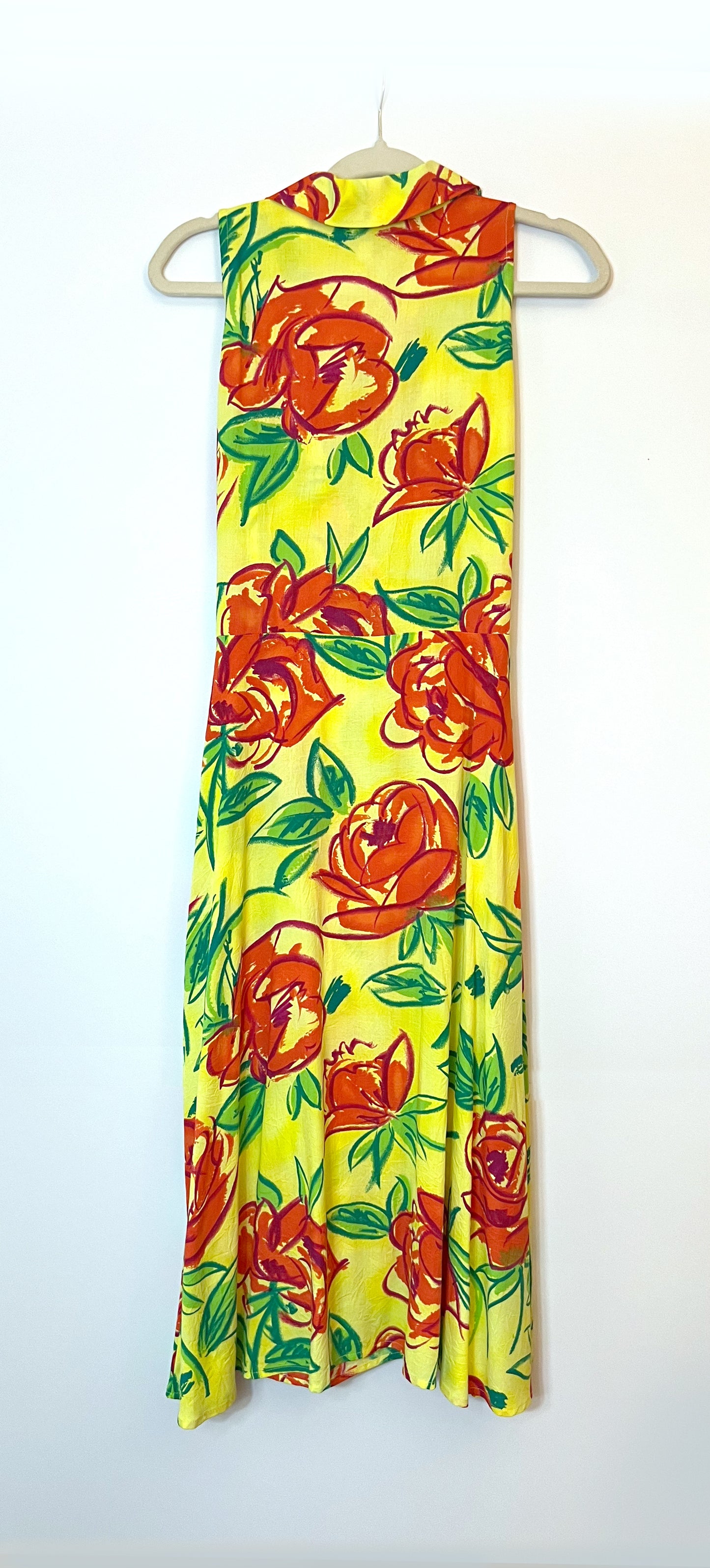 Joan Aloha Wrap Dress- Yellow Floral