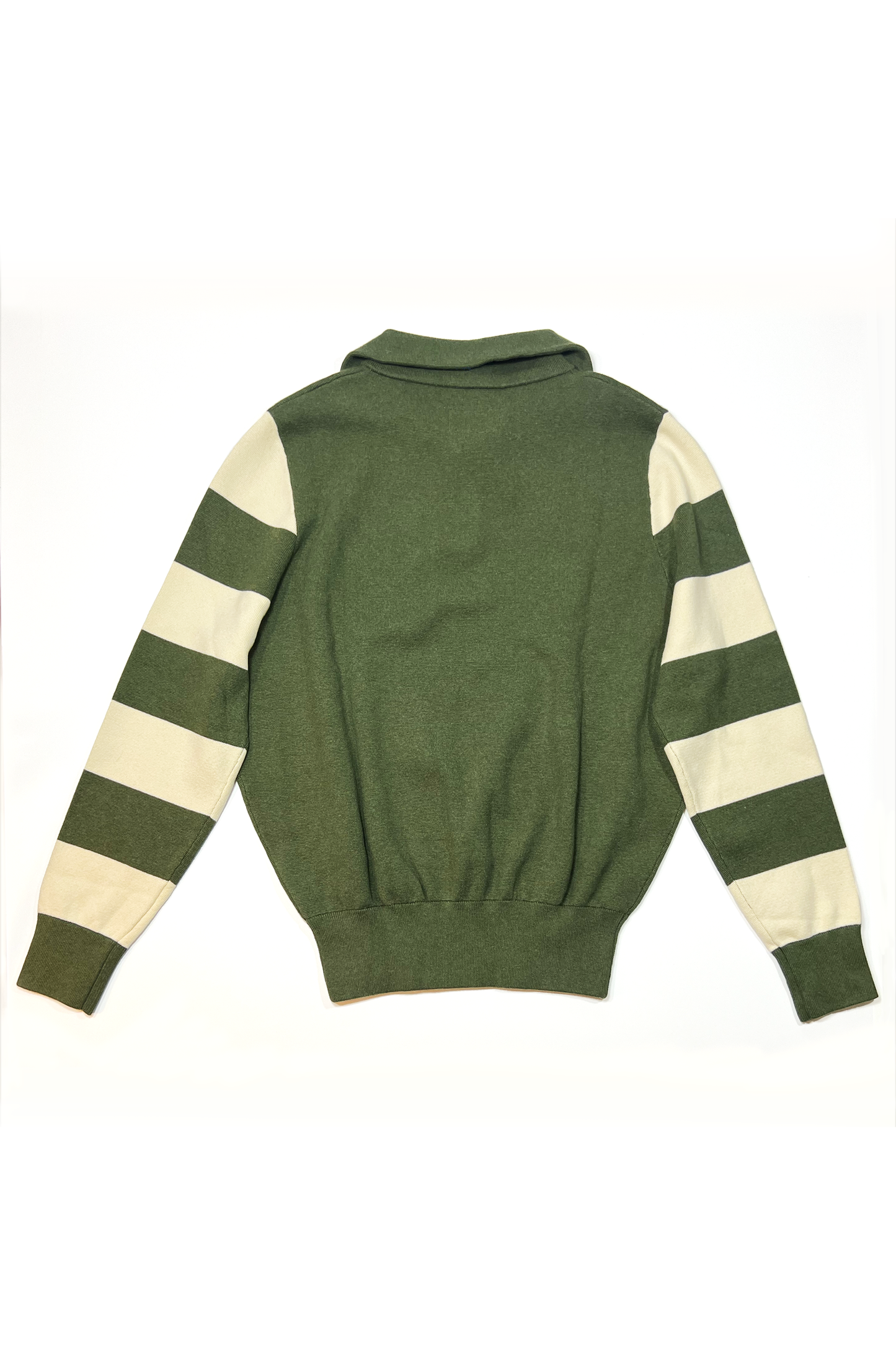 Johnny Moto Full Fashioned Motorcycle Sweater- Sage / Creme