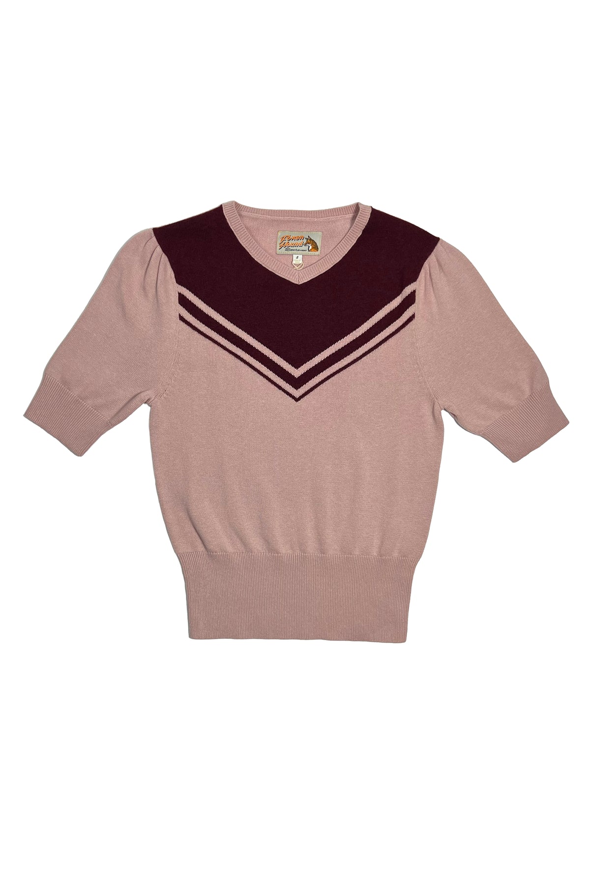 Lana Full Fashioned Sweater- Rose / Burgundy