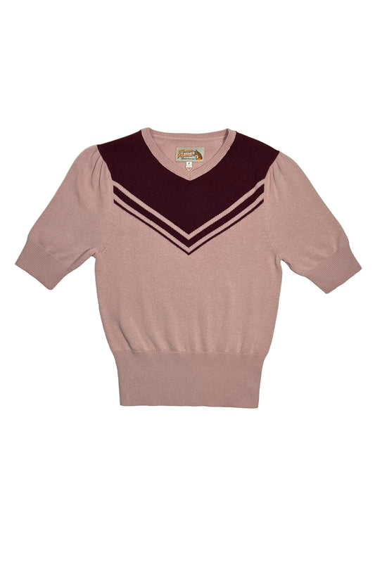 Lana Full Fashioned Sweater- Rose / Burgundy