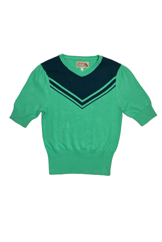 Lana Full Fashioned Sweater- Minty Seafoam / Conifer