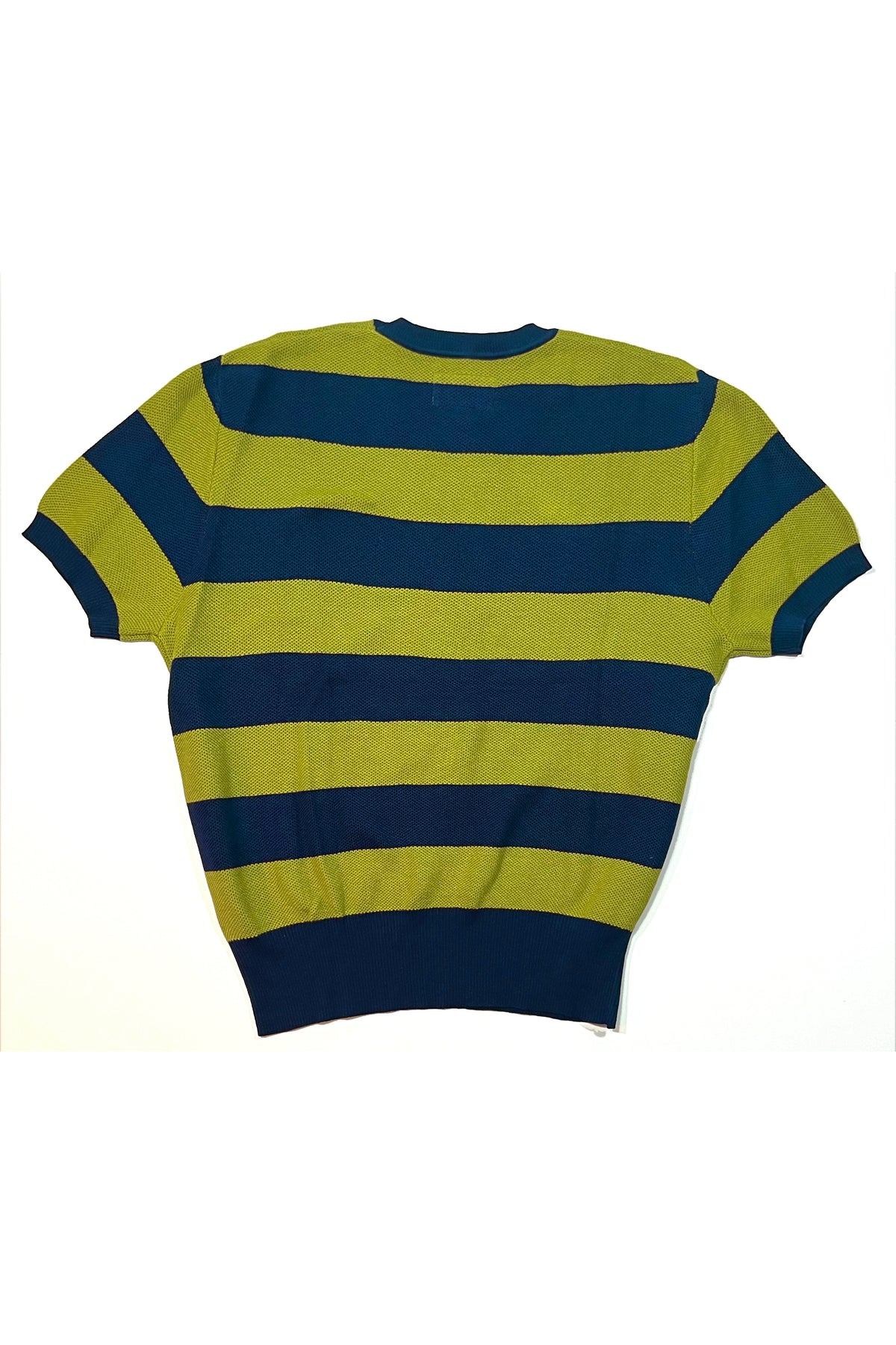 Marlon II Full Fashioned Sweater- Navy / Atomic Green