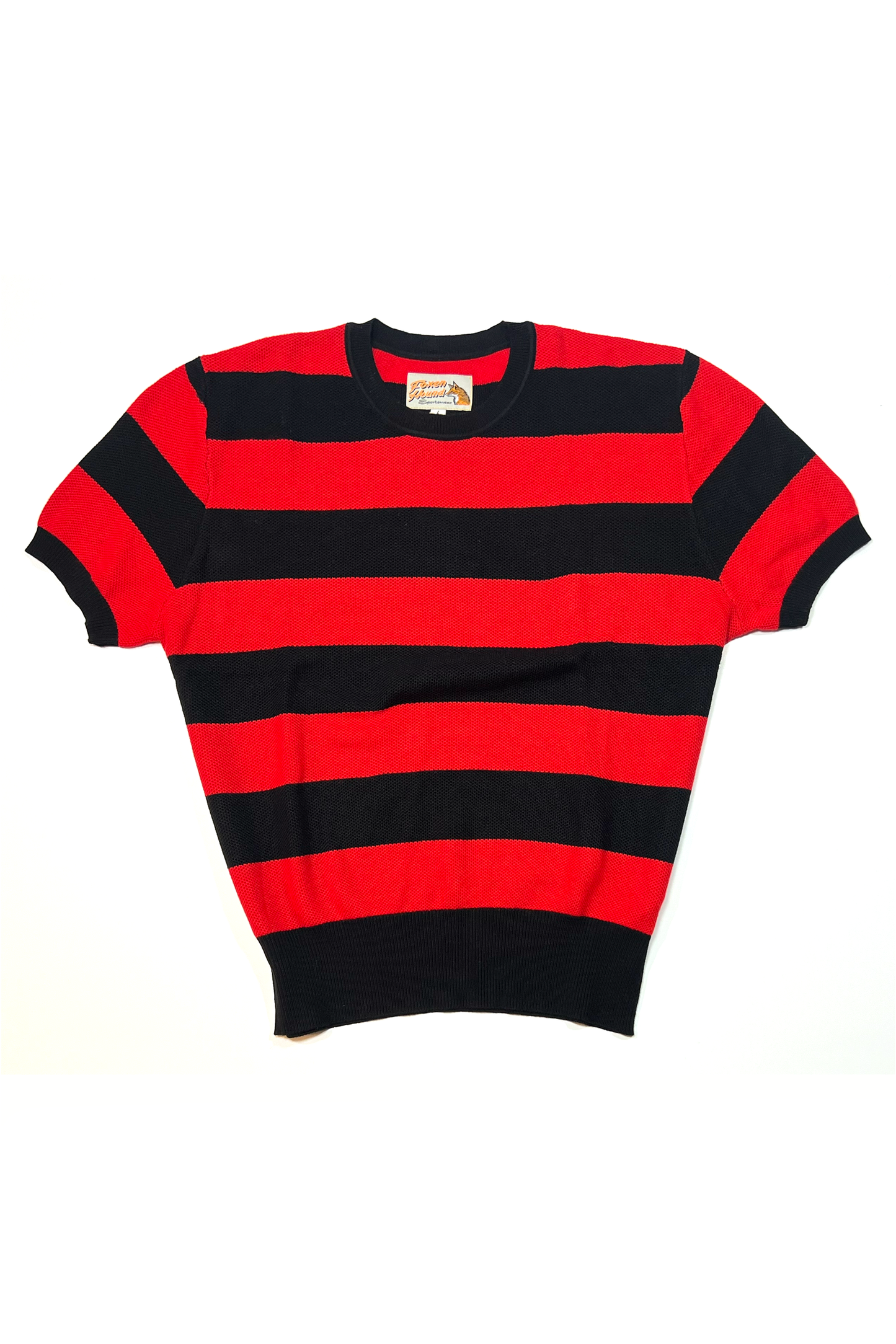 Marlon II Full Fashioned Sweater- Black / Red