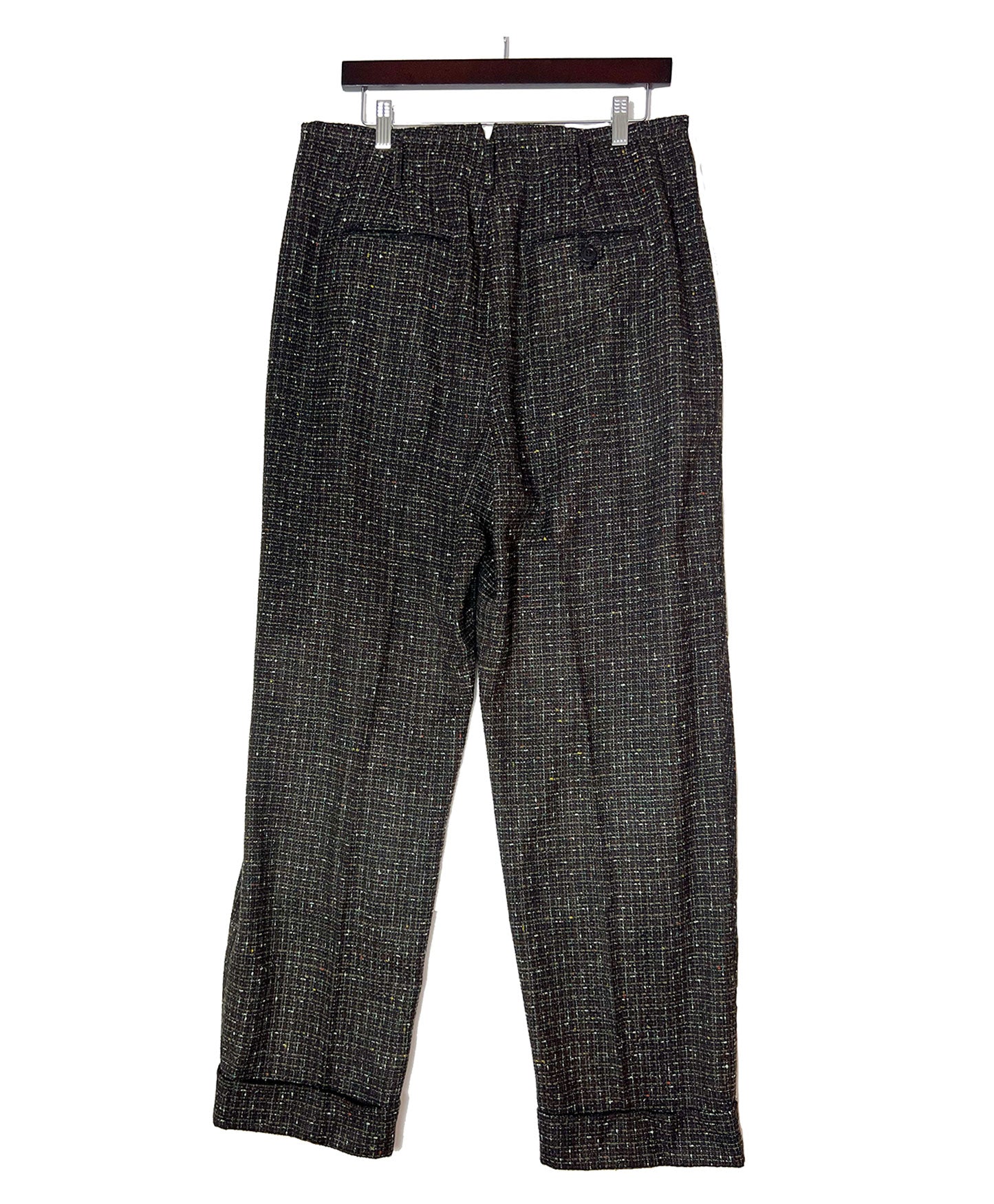 Vic High Waisted Hollywood Pant- Black Tweed