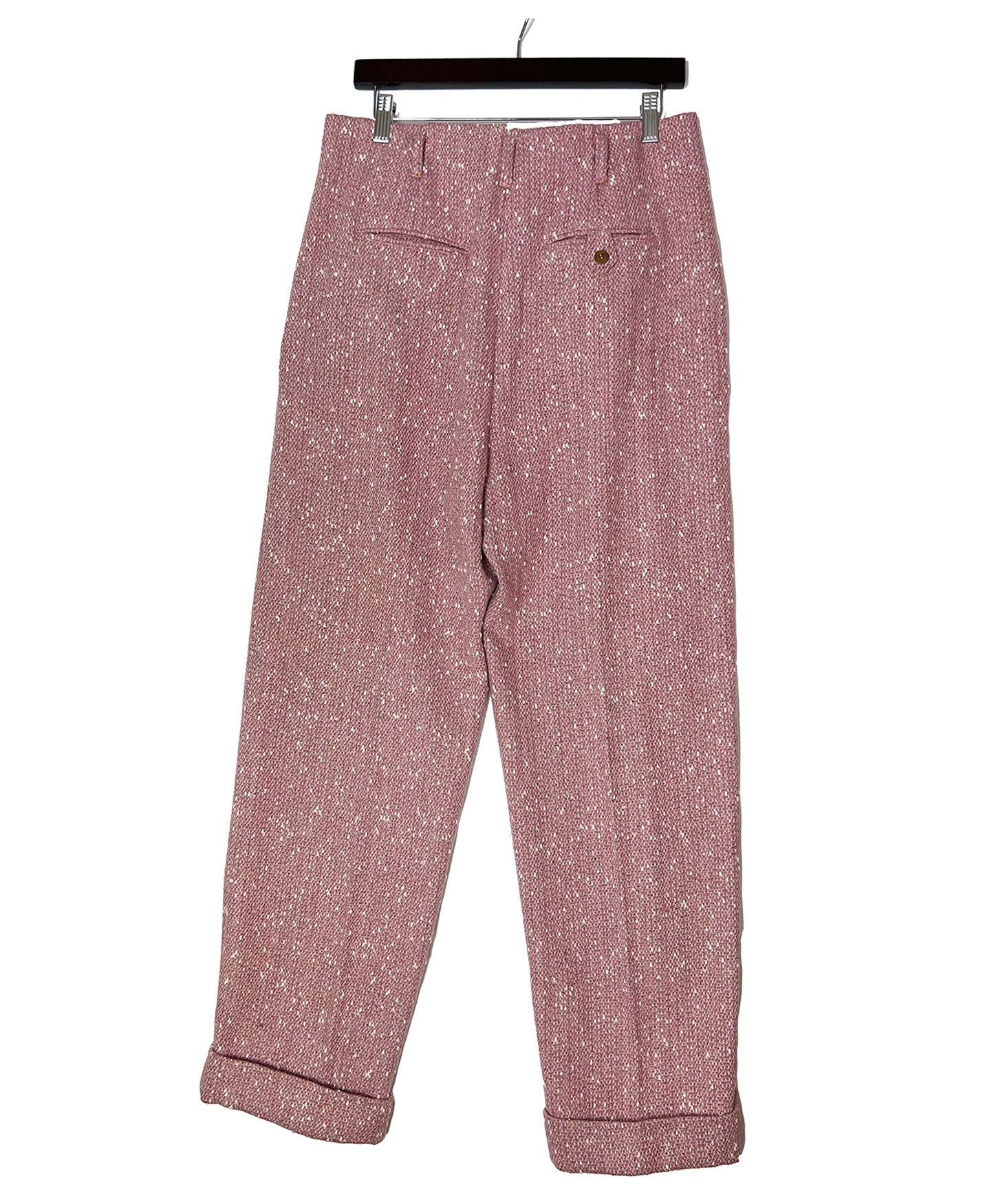 Vic High Waisted Hollywood Pant- Pink Tweed