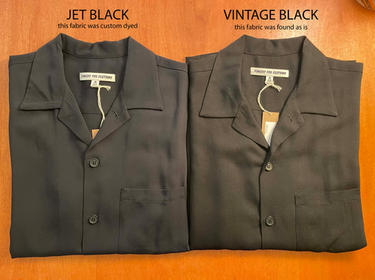 Dale Camp Collar Shirt- Jet Black