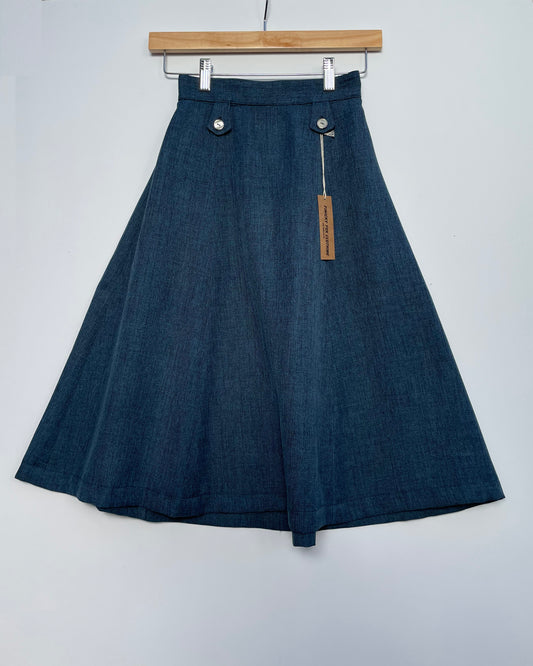 Lizzy Hollywood Swing Skirt- Lapis Blue