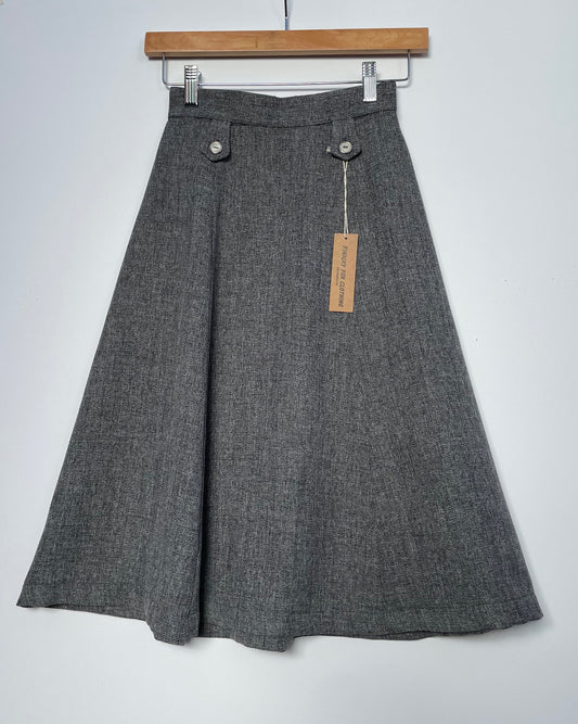 Lizzy Hollywood Swing Skirt- Slate Grey